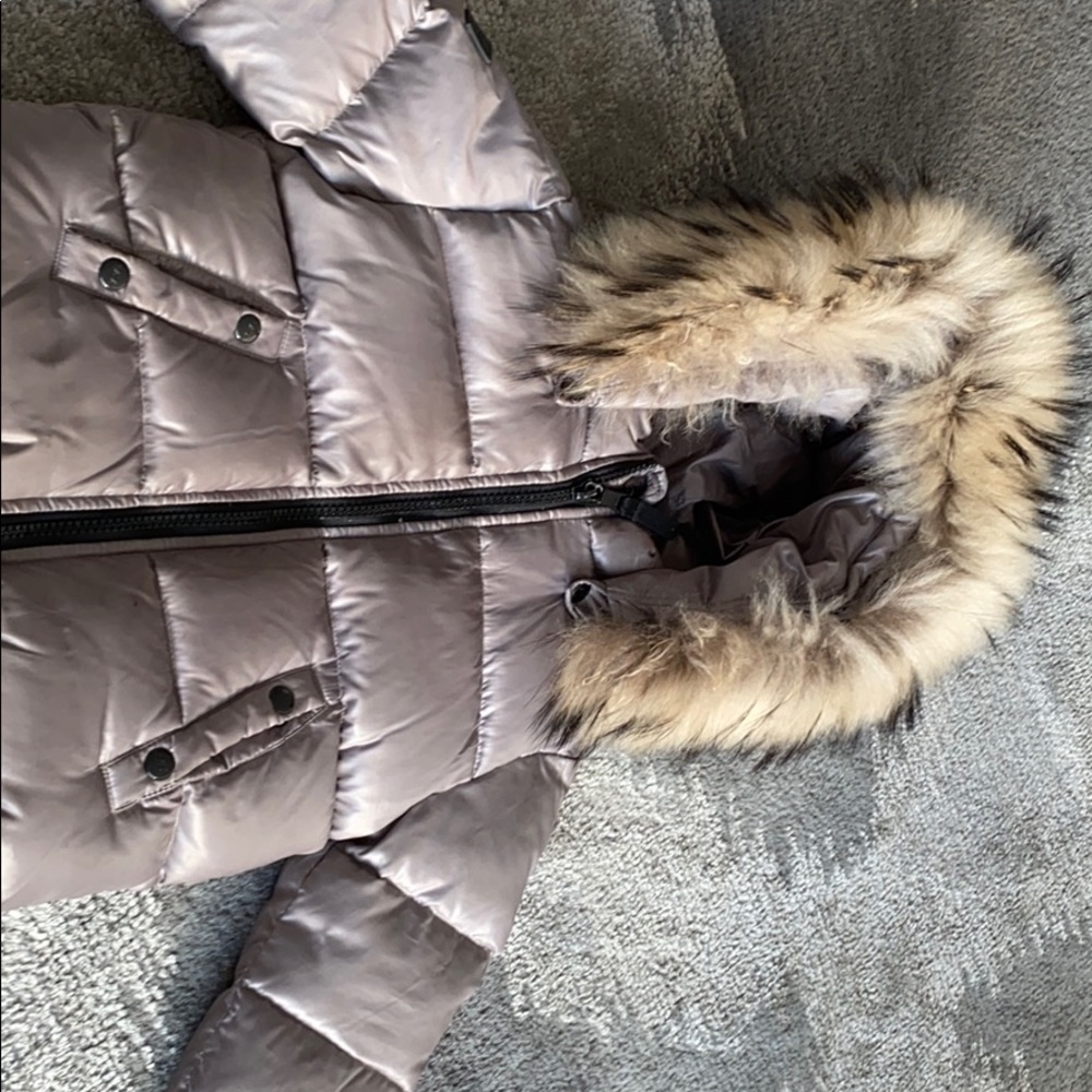 SAM Girl Puffer Coat with real fur size 18-24m